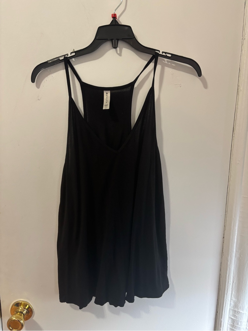Athleta Black Spaghetti Strap Racerback Camisole